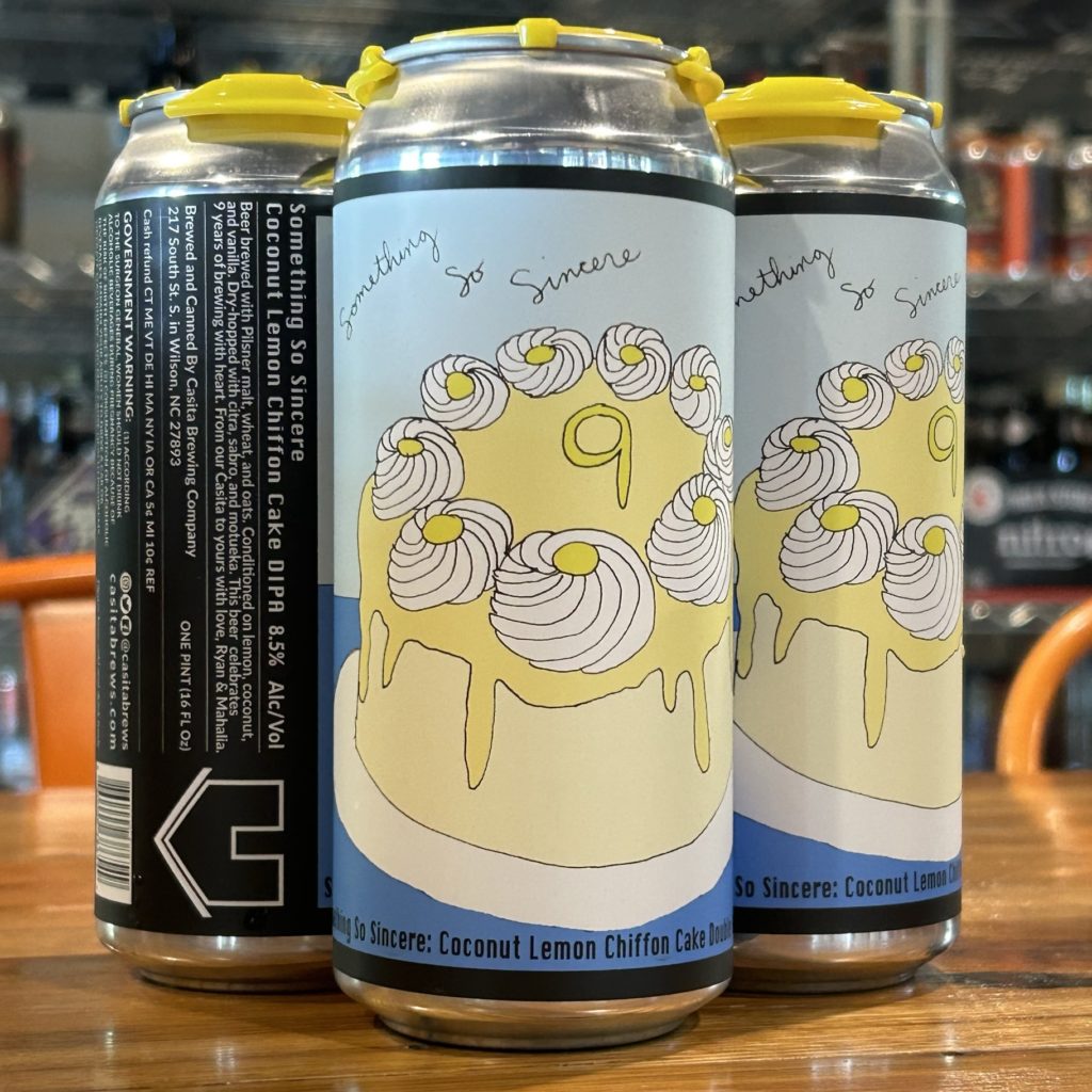 Something So Sincere Coconut Lemon Chiffon Cake DIPA by Casita Brewing Company